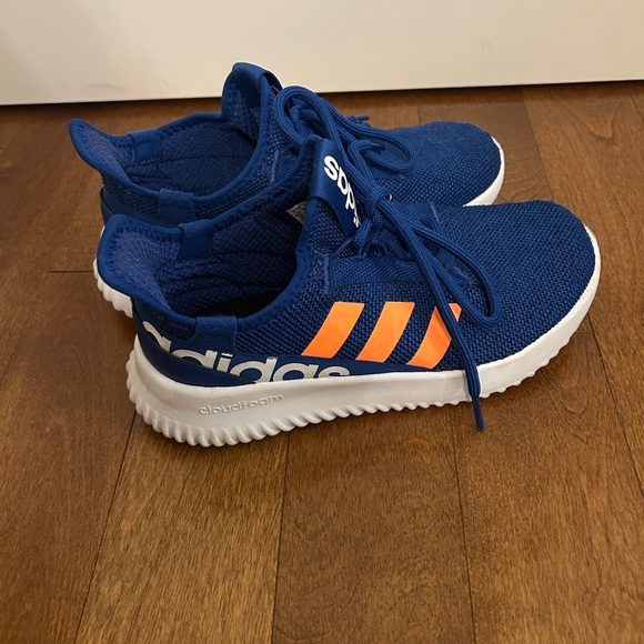 Adidas Blue & Orange Size 5 Youth Sneakers - Picture 5 of 7
